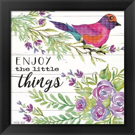 Framed Enjoy Little Things Print