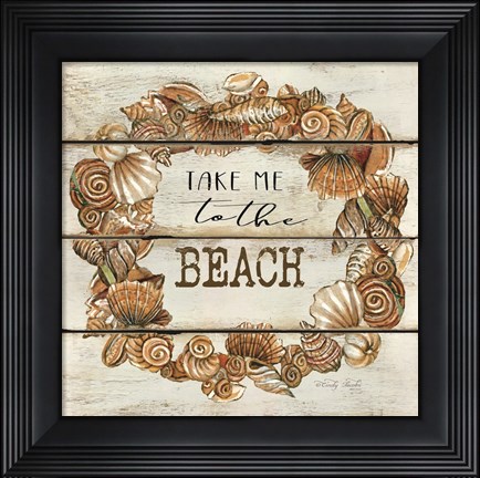 Framed Take Me to the Beach Print