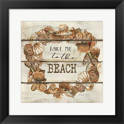 Framed Take Me to the Beach Print