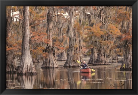 Framed Me in a Canoe Print