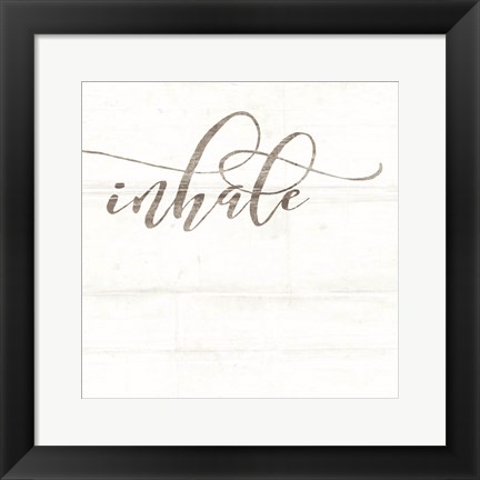 Framed Inhale Print