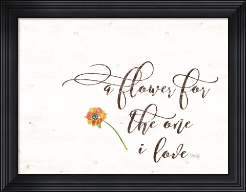 Framed Flower Print