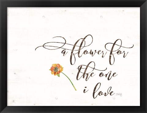 Framed Flower Print