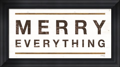 Framed Merry Everything Print