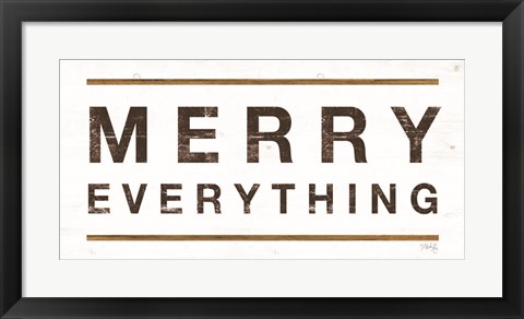 Framed Merry Everything Print