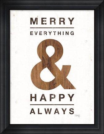 Framed Happy Always Print