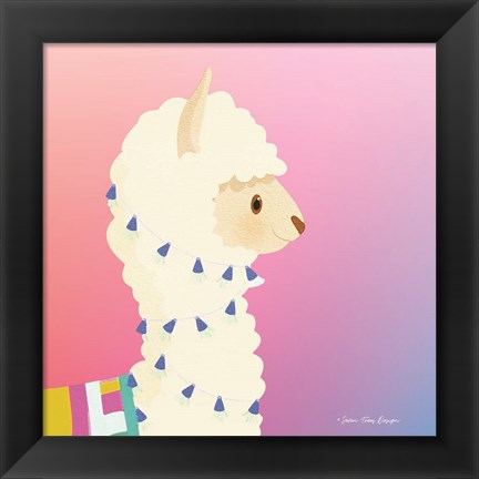 Framed Llama Print