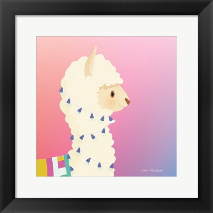 Framed Llama Print