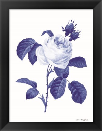 Framed Blue Botanical I Print