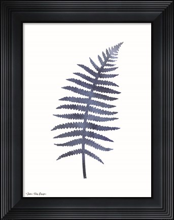 Framed Watercolor Blue Paint III Print