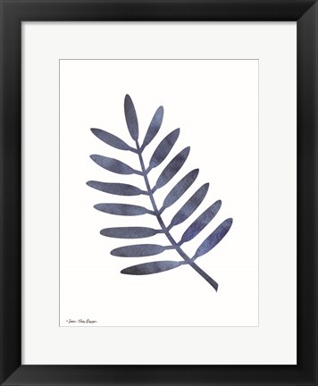 Framed Watercolor Blue Paint IV Print