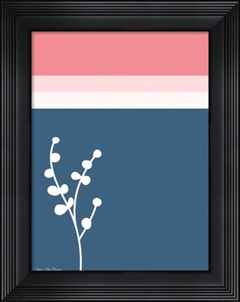 Framed Plant and the Lines I Print