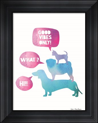 Framed Dogs Print