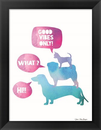 Framed Dogs Print