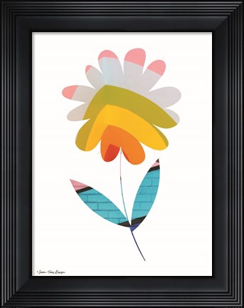 Framed Street Art Flower II Print