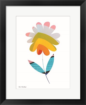 Framed Street Art Flower II Print