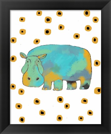 Framed Hippo Print