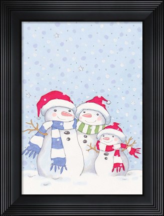 Framed Snow Family Print