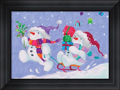 Framed Snow Pals Print