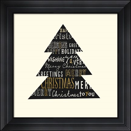 Framed Type Tree Print