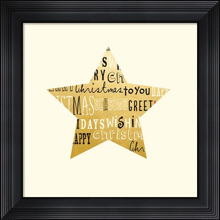 Framed Type Star Print