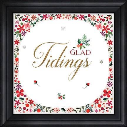Framed Glad Tidings Print