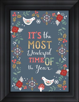 Framed It's the Most Wonderful time Print