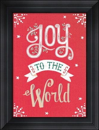 Framed Joy to the World Print