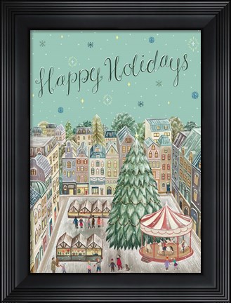 Framed Happy Holidays Print