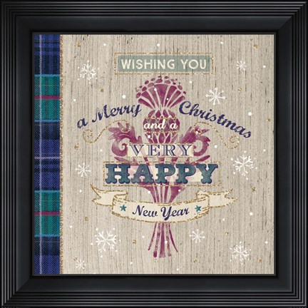 Framed Scottish Christmas Print