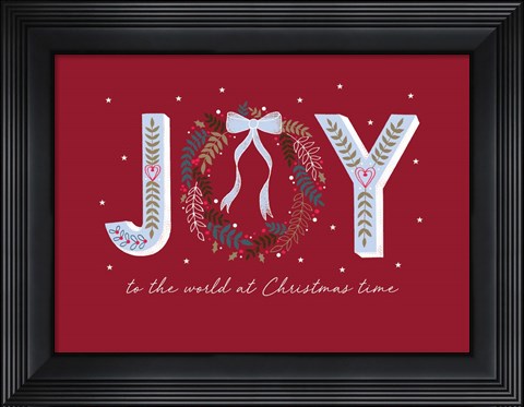 Framed Joy to the World Print
