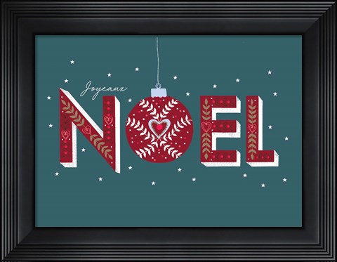 Framed Joyeaux Noel Print