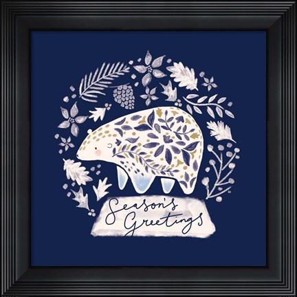 Framed Ornamental Polar Print