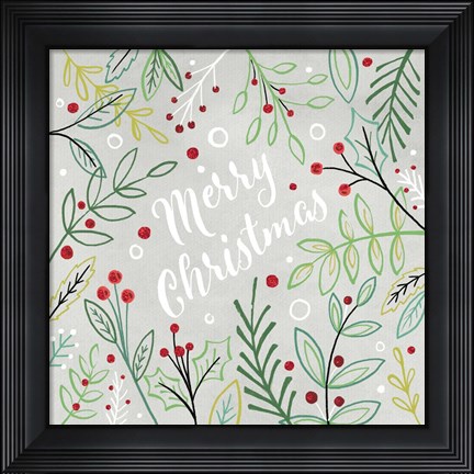 Framed Merry Christmas Print
