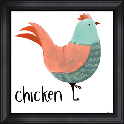 Framed Chicken Print