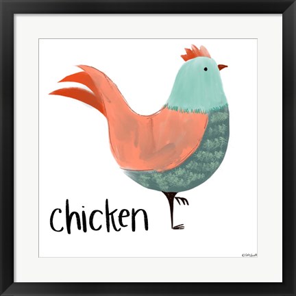 Framed Chicken Print