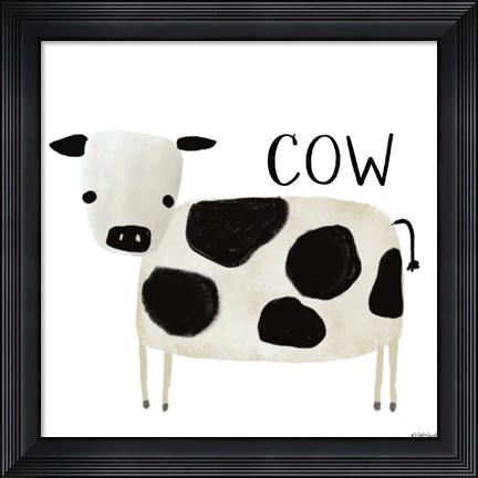 Framed Cow Print