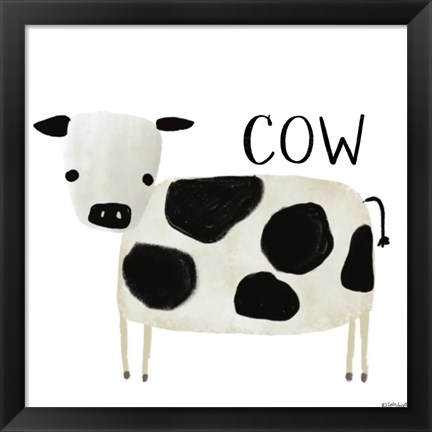 Framed Cow Print