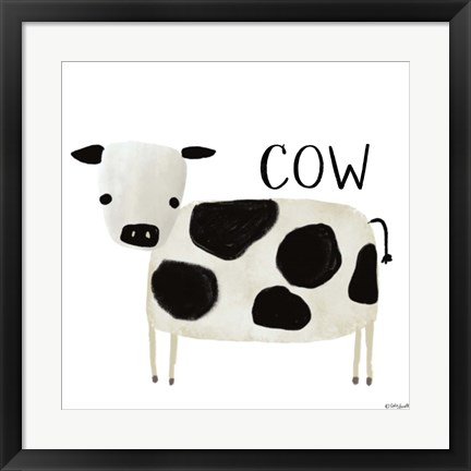 Framed Cow Print