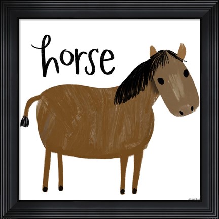 Framed Horse Print