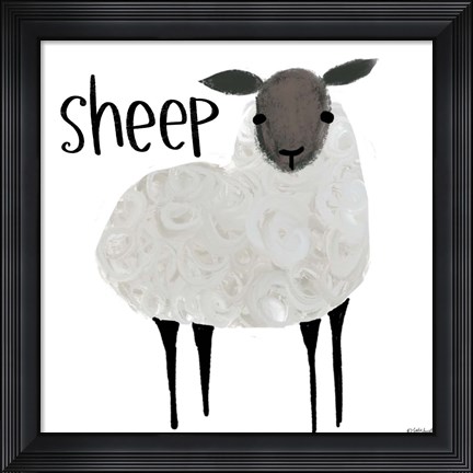 Framed Sheep Print