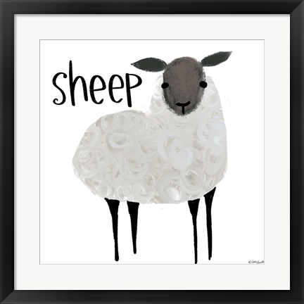 Framed Sheep Print