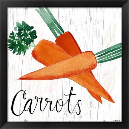 Framed Carrots Print