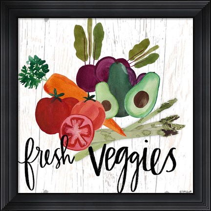 Framed Fresh Veggies Print