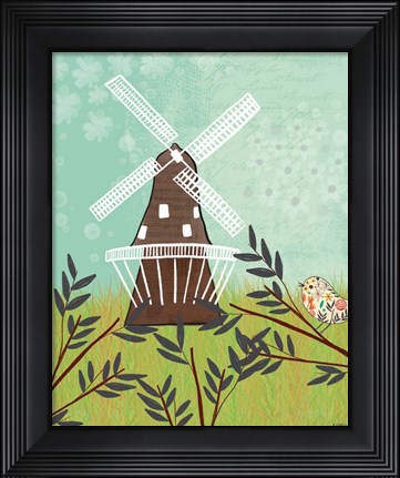 Framed Windmill Print