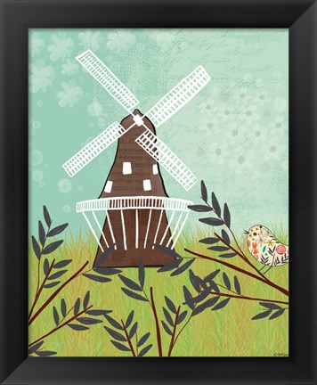 Framed Windmill Print