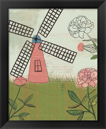 Framed Windmill II Print