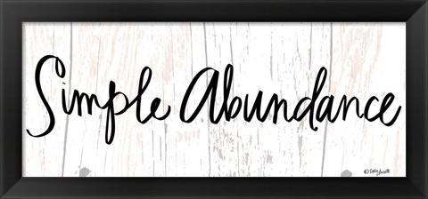 Framed Simple Abundance Print