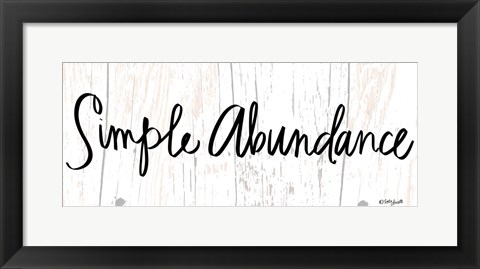 Framed Simple Abundance Print