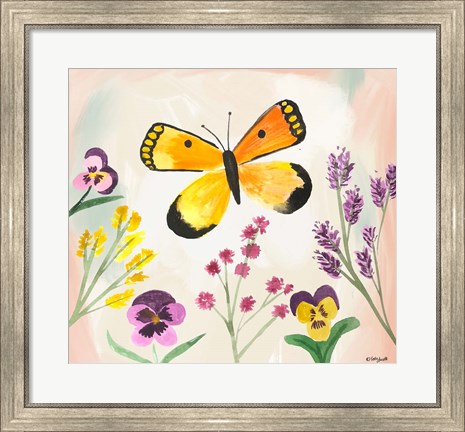 Framed Watercolor Butterfly Print
